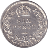 1887 SIXPENCE (AUNC) - SIXPENCE - Cambridgeshire Coins