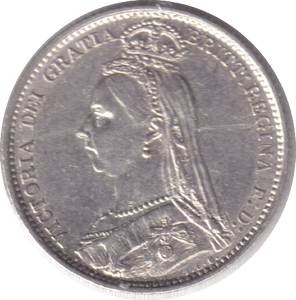 1887 SIXPENCE (AUNC) - SIXPENCE - Cambridgeshire Coins