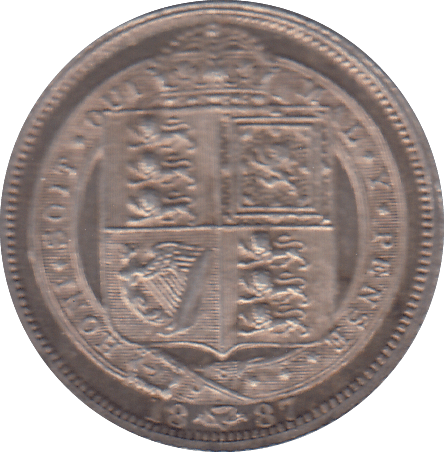 1887 SIXPENCE ( EF ) - SIXPENCE - Cambridgeshire Coins