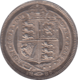 1887 SIXPENCE ( EF ) - SIXPENCE - Cambridgeshire Coins