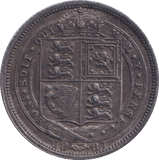 1887 SIXPENCE ( EF ) - SIXPENCE - Cambridgeshire Coins