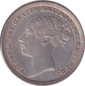 1887 SIXPENCE ( EF ) - SIXPENCE - Cambridgeshire Coins