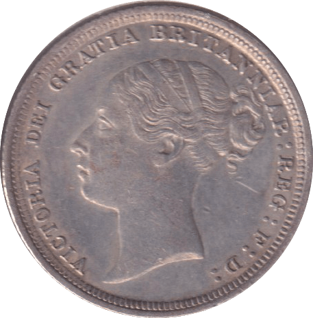 1887 SIXPENCE ( EF ) - SIXPENCE - Cambridgeshire Coins