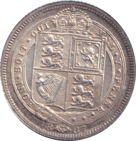 1887 SIXPENCE ( EF ) - SIXPENCE - Cambridgeshire Coins