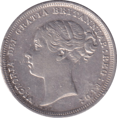 1887 SIXPENCE ( EF ) - SIXPENCE - Cambridgeshire Coins