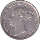 1887 SIXPENCE ( EF ) - SIXPENCE - Cambridgeshire Coins
