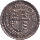 1887 SIXPENCE ( EF ) - SIXPENCE - Cambridgeshire Coins