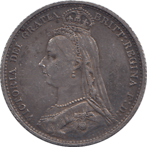 1887 SIXPENCE ( EF ) - WORLD COINS - Cambridgeshire Coins