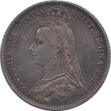 1887 SIXPENCE ( EF ) - WORLD COINS - Cambridgeshire Coins