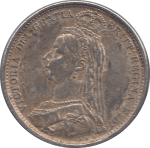 1887 SIXPENCE (EF) - SIXPENCE - Cambridgeshire Coins