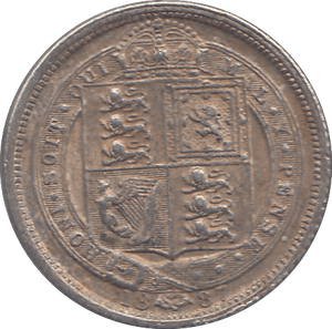 1887 SIXPENCE (EF) - SIXPENCE - Cambridgeshire Coins
