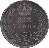 1887 SIXPENCE F88 ( GVF ) - SIXPENCE - Cambridgeshire Coins