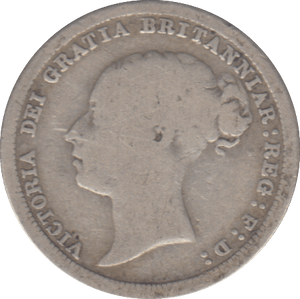 1887 SIXPENCE ( FINE ) - SIXPENCE - Cambridgeshire Coins
