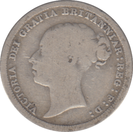 1887 SIXPENCE ( FINE ) - SIXPENCE - Cambridgeshire Coins