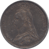 1887 SIXPENCE ( GF ) - SIXPENCE - Cambridgeshire Coins