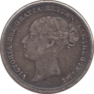 1887 SIXPENCE ( GF ) - SIXPENCE - Cambridgeshire Coins