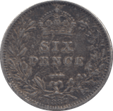 1887 SIXPENCE ( GF ) - SIXPENCE - Cambridgeshire Coins
