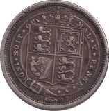 1887 SIXPENCE ( GF ) - SIXPENCE - Cambridgeshire Coins