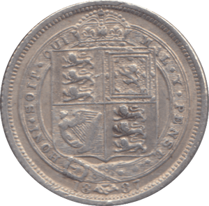 1887 SIXPENCE ( GF ) - SIXPENCE - Cambridgeshire Coins