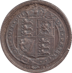 1887 SIXPENCE ( GVF ) - SIXPENCE - Cambridgeshire Coins