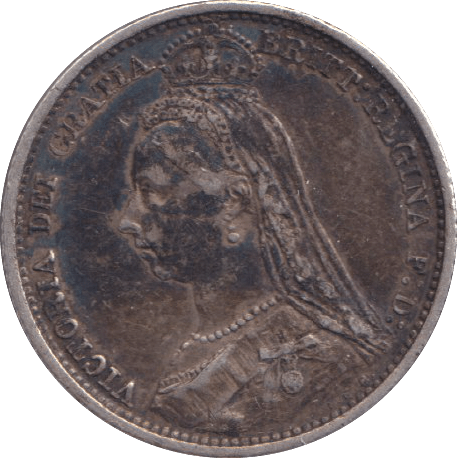 1887 SIXPENCE ( GVF ) - SIXPENCE - Cambridgeshire Coins