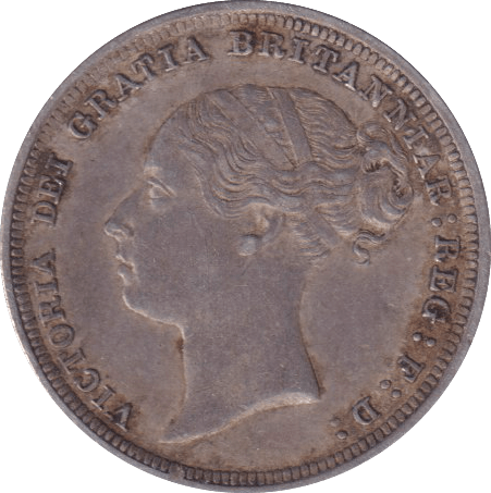 1887 SIXPENCE ( GVF ) - SIXPENCE - Cambridgeshire Coins