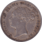 1887 SIXPENCE ( GVF ) - SIXPENCE - Cambridgeshire Coins