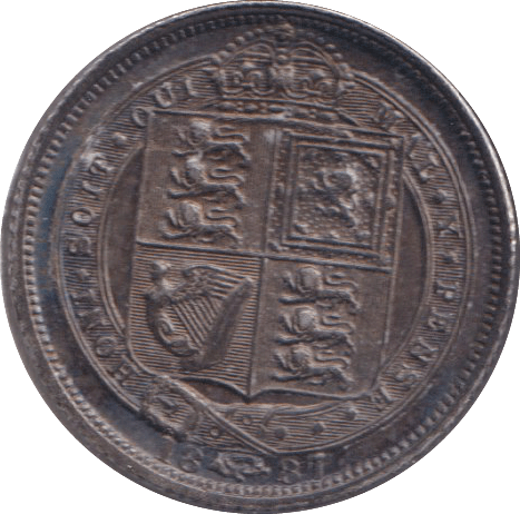 1887 SIXPENCE ( GVF ) - SIXPENCE - Cambridgeshire Coins