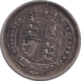 1887 SIXPENCE ( GVF ) - SIXPENCE - Cambridgeshire Coins