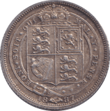 1887 SIXPENCE ( GVF ) - SIXPENCE - Cambridgeshire Coins