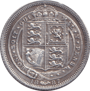 1887 SIXPENCE ( GVF ) - SIXPENCE - Cambridgeshire Coins