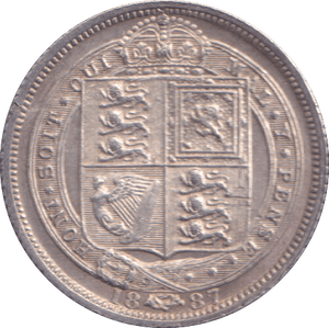 1887 SIXPENCE ( GVF ) - SIXPENCE - Cambridgeshire Coins