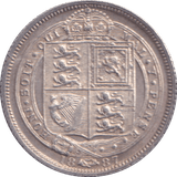 1887 SIXPENCE ( GVF ) - SIXPENCE - Cambridgeshire Coins
