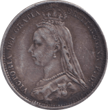 1887 SIXPENCE ( GVF ) - SIXPENCE - Cambridgeshire Coins