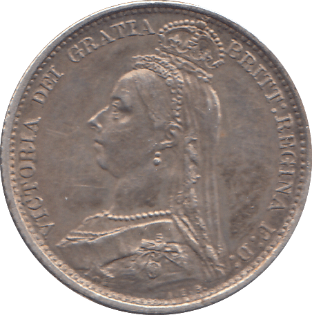1887 SIXPENCE ( GVF ) - WORLD COINS - Cambridgeshire Coins