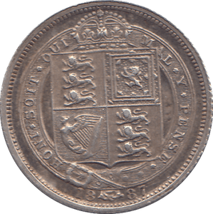 1887 SIXPENCE ( GVF ) - WORLD COINS - Cambridgeshire Coins