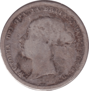 1887 SIXPENCE ( NF ) - SIXPENCE - Cambridgeshire Coins