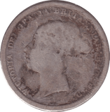 1887 SIXPENCE ( NF ) - SIXPENCE - Cambridgeshire Coins