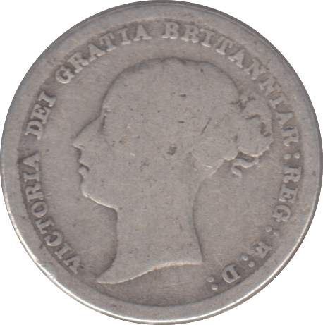 1887 SIXPENCE ( NF ) - SIXPENCE - Cambridgeshire Coins
