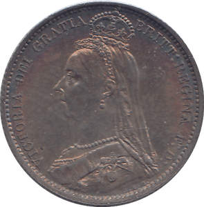 1887 SIXPENCE ( UNC ) 12 - SIXPENCE - Cambridgeshire Coins