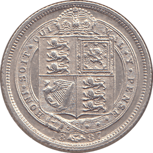 1887 SIXPENCE ( UNC ) - SIXPENCE - Cambridgeshire Coins