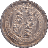 1887 SIXPENCE ( UNC ) - SIXPENCE - Cambridgeshire Coins