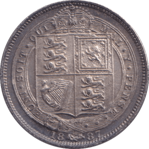 1887 SIXPENCE ( UNC ) - SIXPENCE - Cambridgeshire Coins