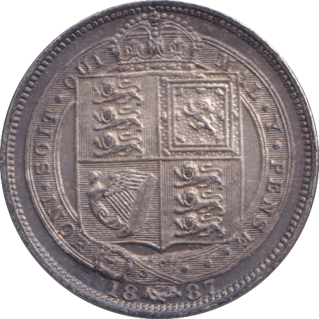 1887 SIXPENCE ( UNC ) - SIXPENCE - Cambridgeshire Coins