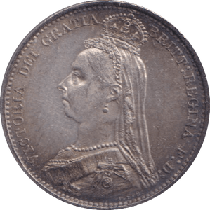 1887 SIXPENCE ( UNC ) - SIXPENCE - Cambridgeshire Coins