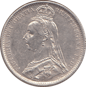 1887 SIXPENCE ( UNC ) - SIXPENCE - Cambridgeshire Coins