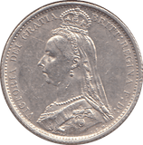 1887 SIXPENCE ( UNC ) - SIXPENCE - Cambridgeshire Coins