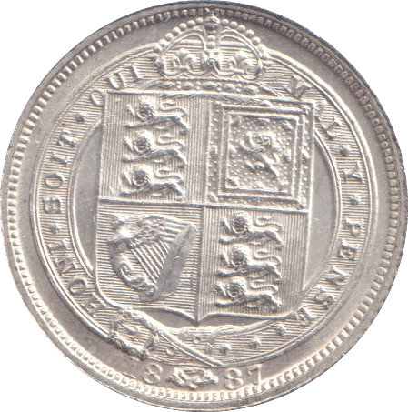 1887 SIXPENCE ( UNC ) - SIXPENCE - Cambridgeshire Coins