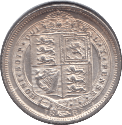 1887 SIXPENCE ( UNC ) - Sixpence - Cambridgeshire Coins