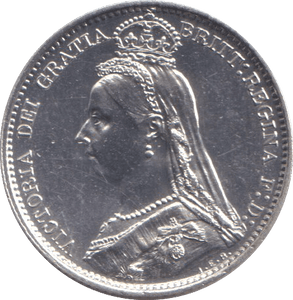1887 SIXPENCE ( UNC ) - SIXPENCE - Cambridgeshire Coins